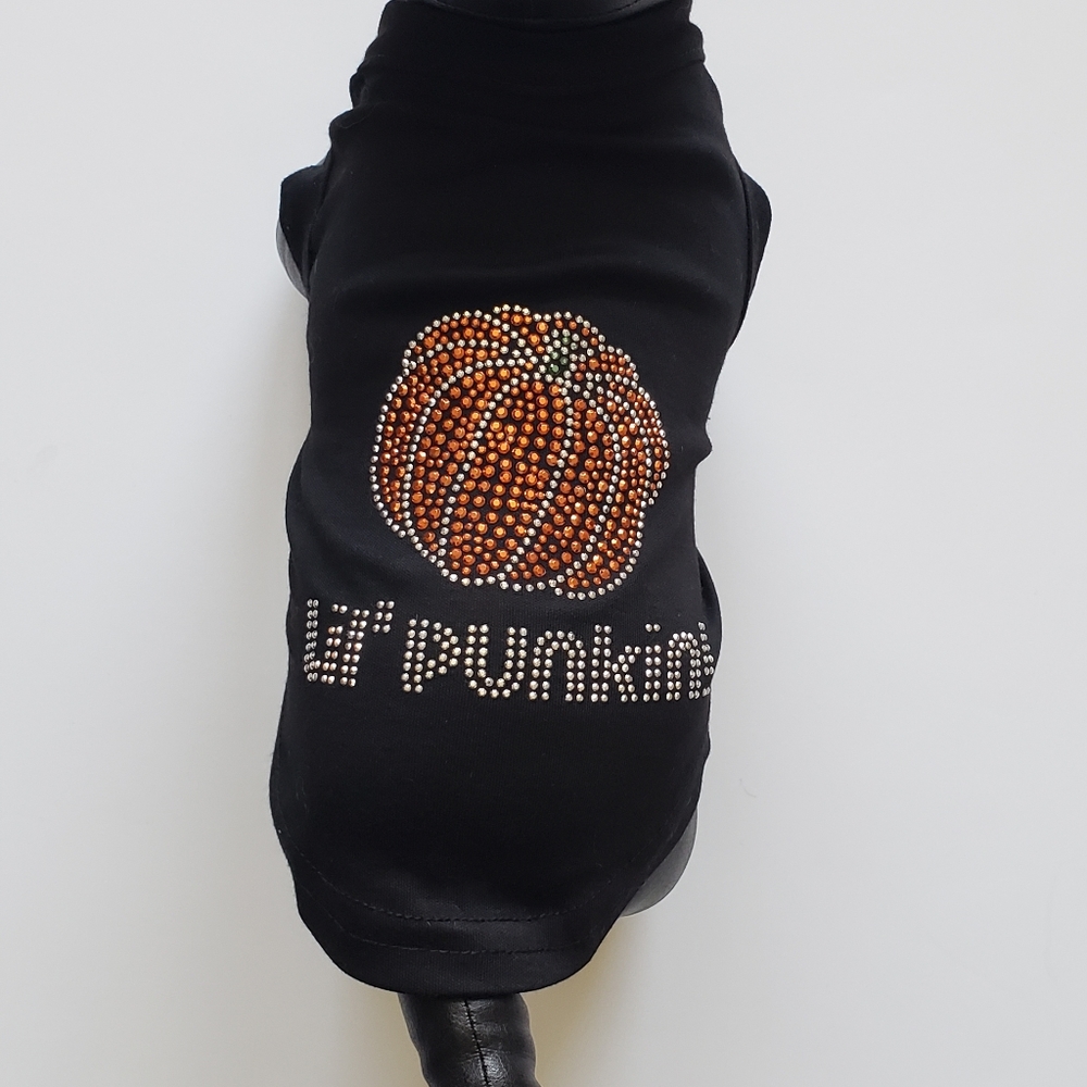 Halloween Dog Tee Lil Punkin